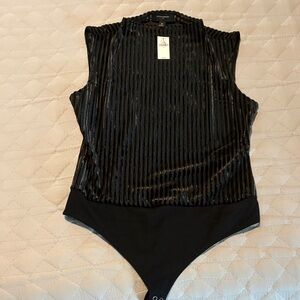 Banana Republic VELVET MOCK-NECK BODYSUIT